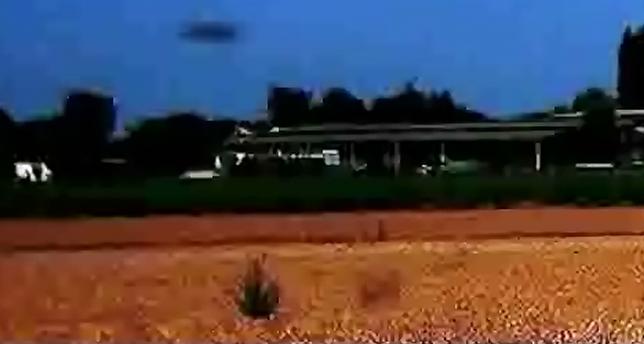 Spaceship Hovering over a Crop Circle